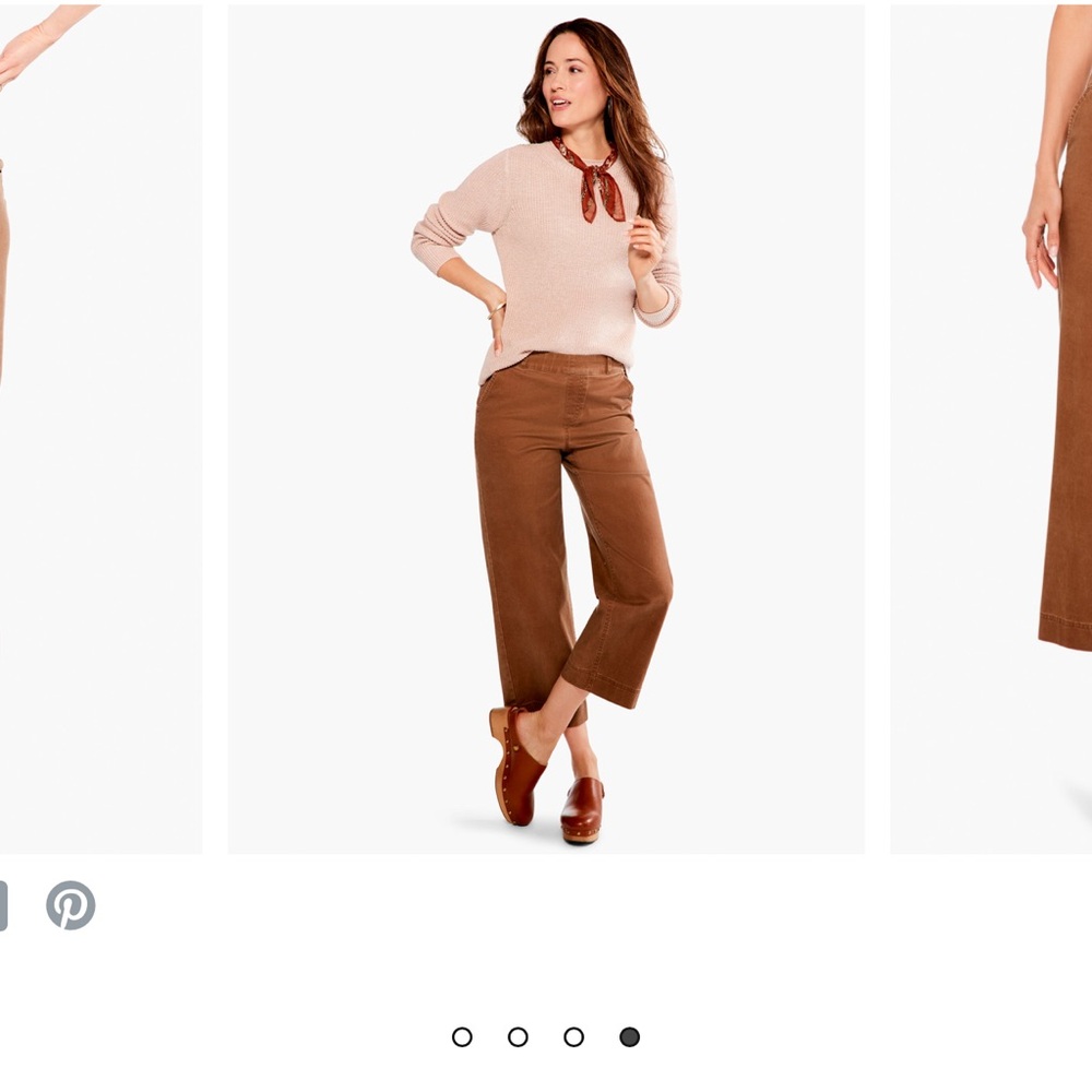 Women's Brown Wide-Leg Pants